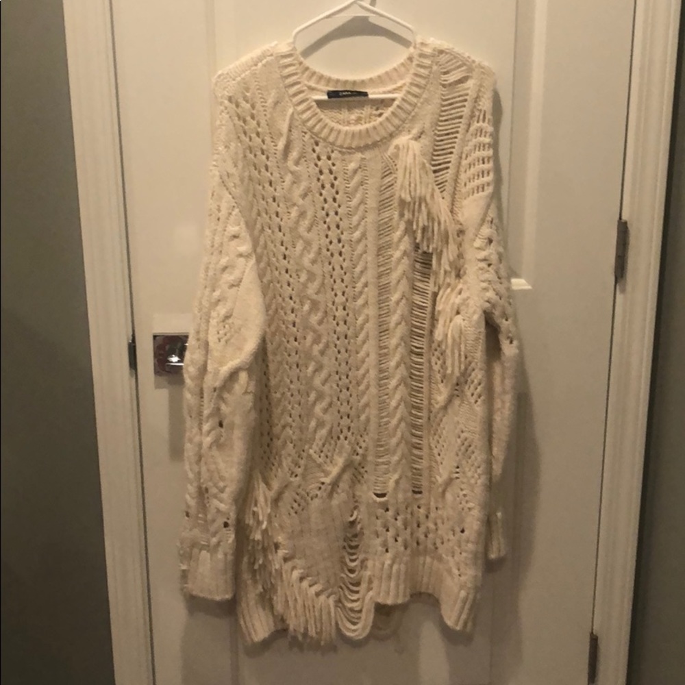 zara sweater dress